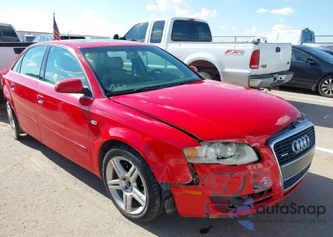 2007 Audi A4 2.0T from USA, damaged, VIN WAUDF78E87A197168